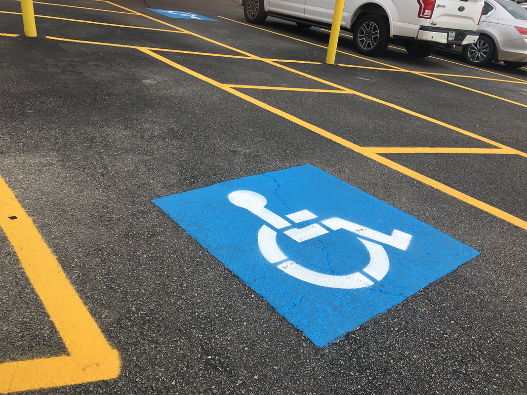 ADA Handicap Parking Lot Striping Asheville