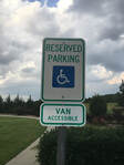 Metal Signage In Parking Lot Asheville, NC